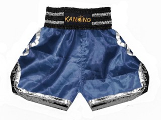 拳擊 褲 : KNBSH-201-深藍色-銀色